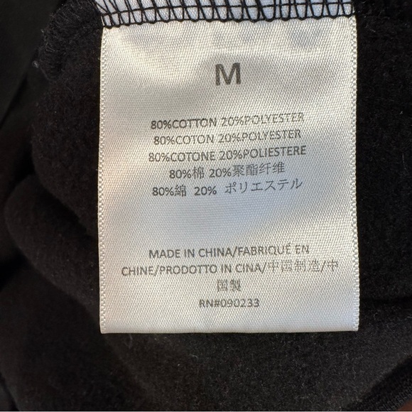 Essentials Black Mock Neck Sweatshirt size M - Picture 4 of 6